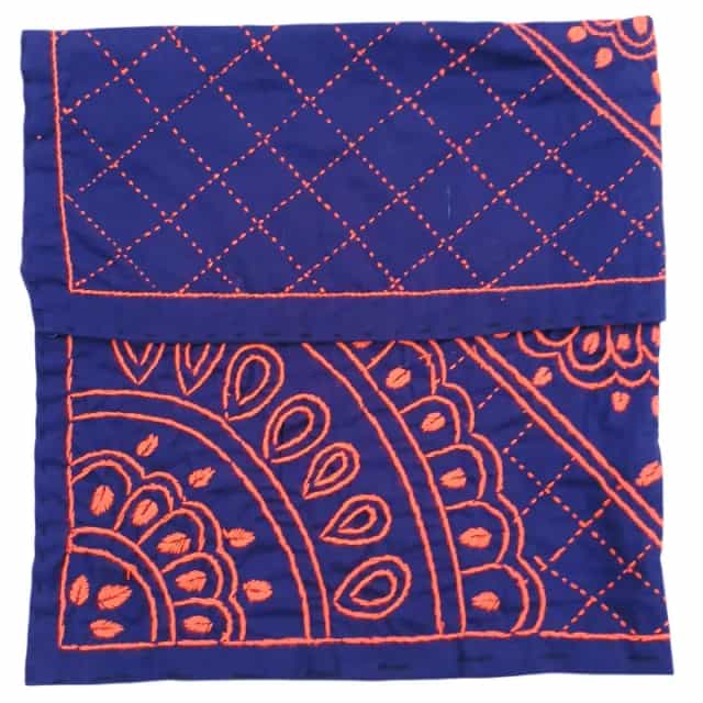 Baby Nakshi Katha Combo Set (4 Pcs) – Soft Cotton4 Navy Blue Baby Nakshi Katha Combo Set (4 Pcs) | Handmade Cotton Bedding | Suta.bd