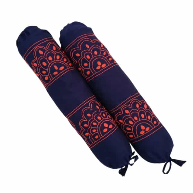 Baby Nakshi Katha Combo Set (4 Pcs) – Soft Cotton7 Navy Blue Baby Nakshi Katha Combo Set (4 Pcs) | Handmade Cotton Bedding | Suta.bd