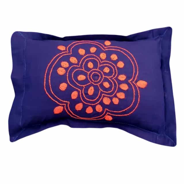 Baby Nakshi Katha Combo Set (4 Pcs) – Soft Cotton8 Navy Blue Baby Nakshi Katha Combo Set (4 Pcs) | Handmade Cotton Bedding | Suta.bd
