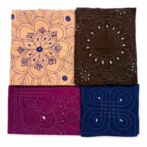 Combo Pack of 6 Pieces Baby Nokshi Katha – Multicolor5 Handmade Baby Nakshi Katha Combo Pack (4 Pieces) | Multicolor Soft Cotton | Suta.bd