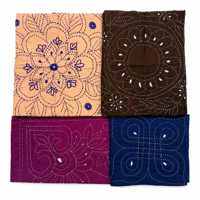 Combo Pack of 6 Pieces Baby Nokshi Katha – Multicolor5 Handmade Baby Nakshi Katha Combo Pack (4 Pieces) | Multicolor Soft Cotton | Suta.bd