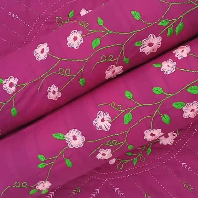Handmade Baby Nokshi Katha Set (32×22 inch) with Pillow & 2 Bolster7 Handmade Plum Purple Nakshi Katha Set (4 Pcs) | Cotton Baby Bedding with Free Gift | Suta.bd