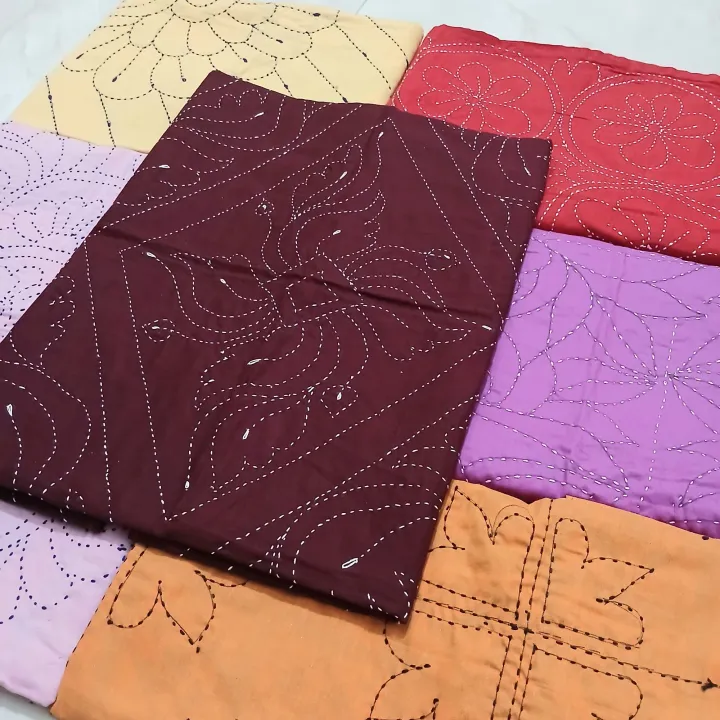 Premium Baby Nakshi Katha Combo Pack (6 Pcs) | 3-Layer Handmade Cotton Bedding | Suta.bd